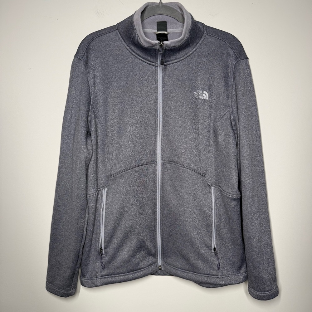 The North Face Full Zip Fleece Jacket Gray Women’s XL